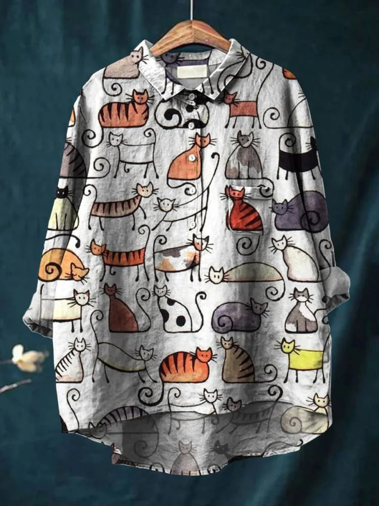เสื้อยืดศิลปะแมวทามะ