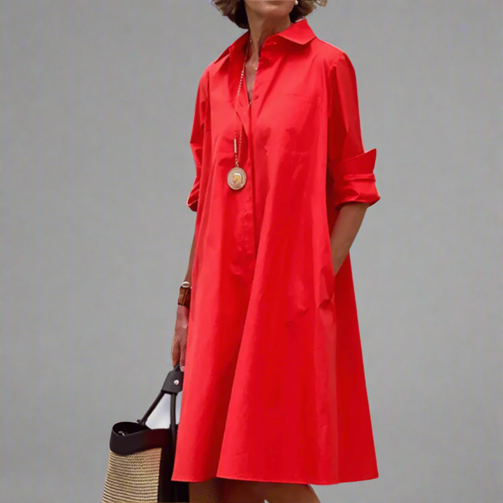 Sabine™ | ชุดเดรสโปโลสไตล์สบาย