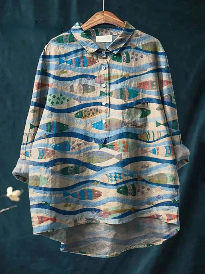 โจแอนน์ | เสื้อยืดศิลปะปลา