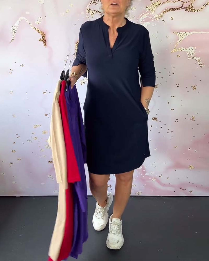 Hanne™ | ชุดเดรสคอวีสุดชิค