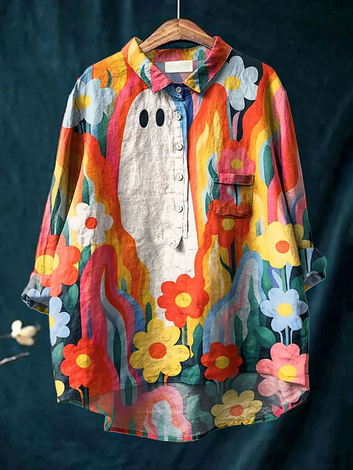 เสื้อยืดศิลปะพืชที่น่ากลัว
