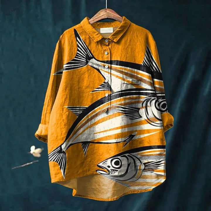 โจแอนน์ | เสื้อยืดศิลปะปลา