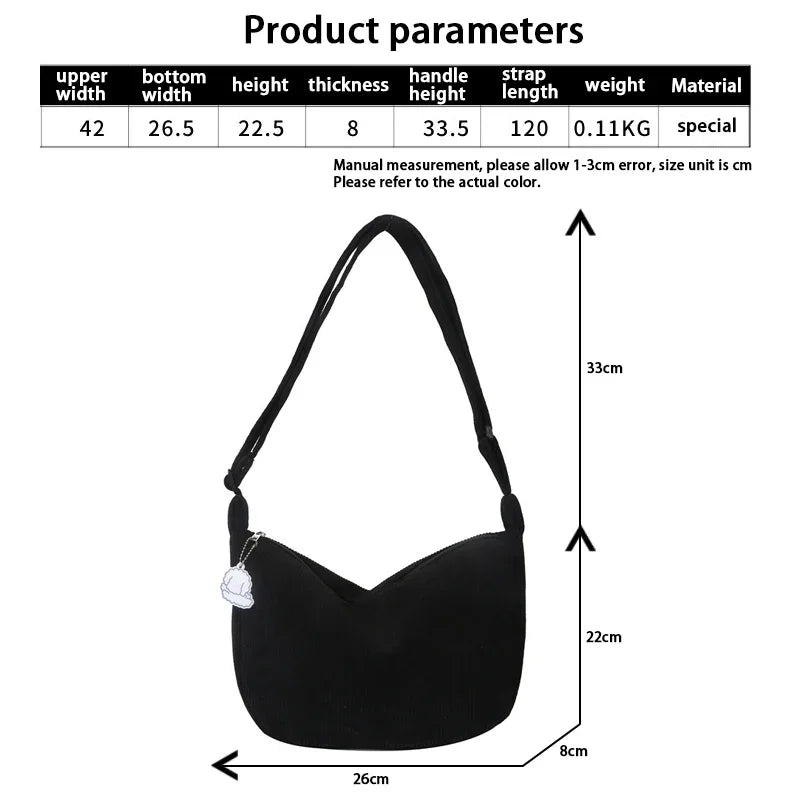 กระเป๋าสะพาย Cordura สำหรับผู้หญิง