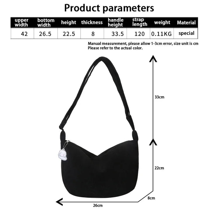 กระเป๋าสะพาย Cordura สำหรับผู้หญิง