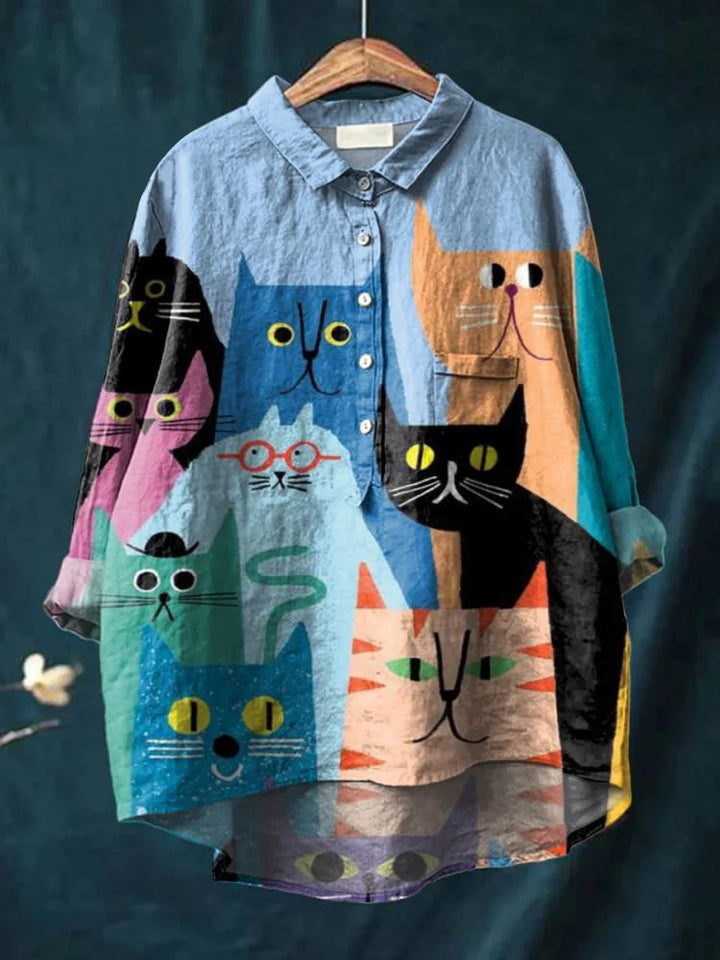 เสื้อยืดศิลปะแมวแบรนด์ Banjo
