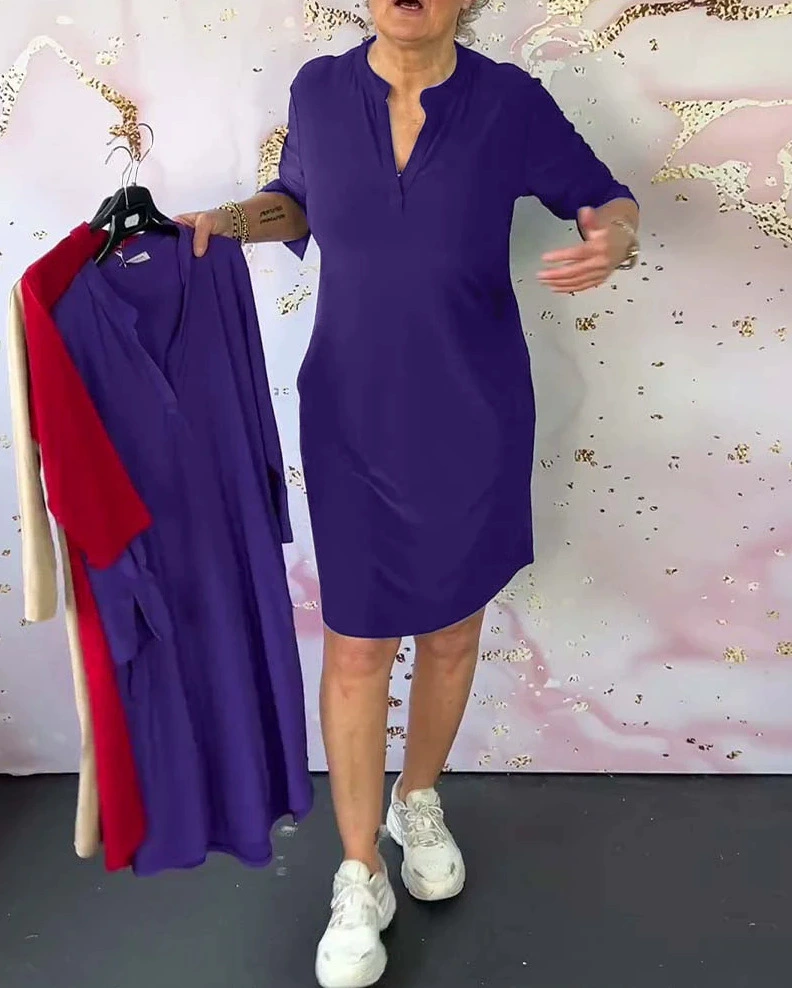 Hanne™ | ชุดเดรสคอวีสุดชิค